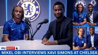 XAVI SIMONS FIRST CHELSEA INTERVIEW WITH MIKEL OBI 🔵 | EXCLUSIVE
