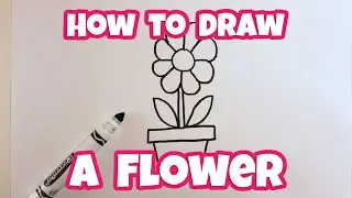How to Draw a Cartoon Flower - Easy Drawing for Kids & Beginners |&nbsp;Otoons.net