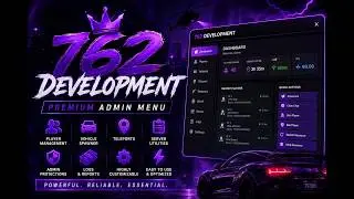 🔥FiveM Admin Menu | Premium UI | Qbox, ESX & QB Compatible | 762 Development