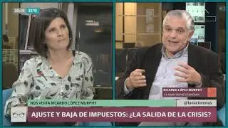 Ricardo López Murphy propone bajar impuestos y aumentar el ajuste para lidiar con la inflación