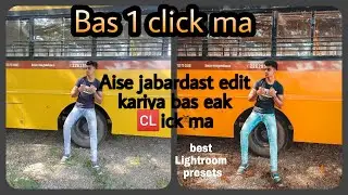 Instagram viral🔥 photo editing #bestlightroompresets creative bus photo editing