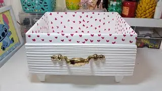 Increible cesta facil rapida con una simple caja de cartón // IDEAS CON RECICLAJE CREATIVO