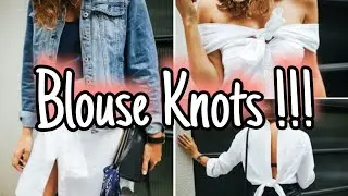 HOW QUICKLY AND BEAUTIFULLY TO MAKE A KNOT ON A BLOUSE! #Shorts