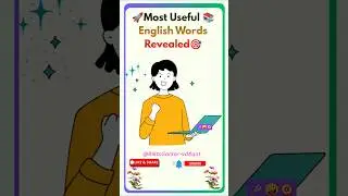 🚀The MOST📚Commonly Used Important English Words || Learn English🎯 || #shortvideo#mostcommonwords#yt