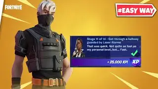How to Get through a hallway guarded by Laser Alarms | HUNT N PLAY |  #fortnite #fortniteclips