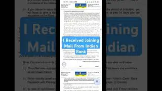 I Received Joining Mail | Indian Bank Clerk| IBPS Clerk Training in Lucknow #ibps #ibpsclerk