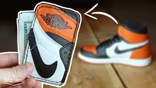$1000 Jordans Wallet + Most Expensive Leather in the World - (FREE TEMPLATE)