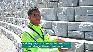 Redi-Rock Walls a Cinch for Builders