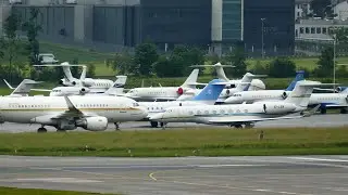 World Economic Forum 2022 business jet traffic - Z&uuml;rich airport #1
