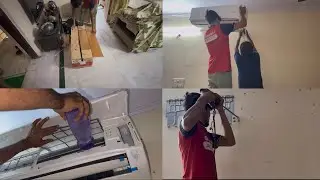 Hitachi AC Installation 2025 👍 | Split AC Installation Step-by-Step 2025 🧰 | Daily Vlog #252