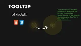 How To Create Tooltip In Website using HTML And CSS  | Laser Line Effect | Hover CSS