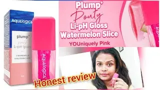 Aqualogica plump+ pouty Li-pH Gloss Review & Color Change Magic Lips! #pinklips  @Glowwithmistu