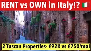 🇮🇹 Should You Rent or Own in Tuscany & Italy?! Two Apts Tours!  &euro;92.000 VS. &euro;750/mo! 🤯