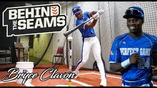 BASEBALL TEE DRILL! How to HIT LIKE A TOP PROSPECT with UGA Commit Bryce Clavon! Behind the Seams!