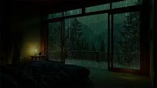Heavy Rain on Window Just for You (No Ads) | Your Healing Sanctuary to Fall Asleep Instantly