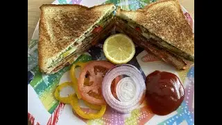 Simple Sandwich No Butter No Cheese No Grill Easy and Healthy Sandwich #Sandwich #NoGrillSandwich
