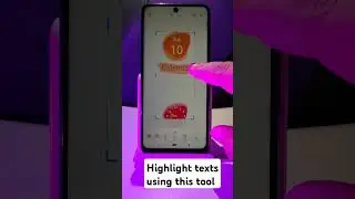 highlight text on screen