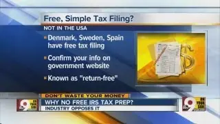 Why no free IRS tax prep?