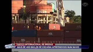 Mais de 400 quilos de coca&iacute;na apreendidos num navio
