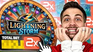 DOUBLING MY BET EVERY 5 SPINS ON LIGHTNING STROM!!!