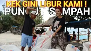 Hari Libur Istri BULE Malah Ngajak Bersihkan Sampah di Pantai Karna Prihatin!