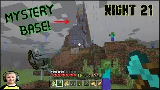 We Found a Mystery Base😮! Surviving The First 100 Nights Minecraft Night 21