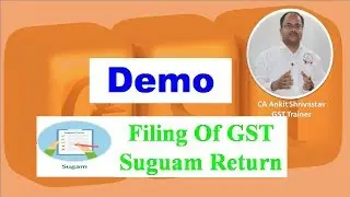 Demo Filing Of Gst Suguam Return | How to File GST Sugam Return on GST Portal live Demo