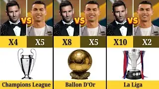 Ronaldo vs Messi || Trophies & Awards Comparison || Who Is the True G.O.&Alpha;.&Tau;?