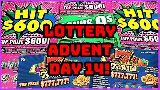 Lottery Advent Calendar Day 14! | New York Lottery Scratch Off Tickets