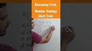 Number Analogy Short Trick #sscgd #sscmts #ssc #reasoningtricks #gdp #anime #hacker #amazing #memes