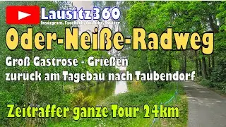 Oder-Nei&szlig;e-Radweg mit dem Mountainbike Gro&szlig; Gastrose - Grie&szlig;en - Tagebau -Taubendorf - Mai 2020