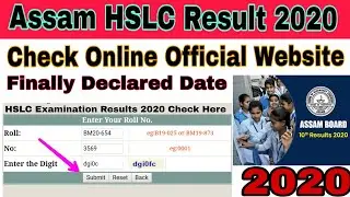 Assam Hslc Result 2020 Check Online ! Seba hslc results date declared.. check here