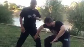Application martiale  en Tai chi chuan &agrave; partir du centrage.