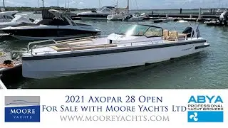 2021 Model Year Axopar 28 Open now sold by Moore Yachts Ltd