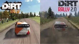 NEW Dirt Rally 2.0/Dirt Rally 1 Finland Direct Graphics Comparison (PS4)