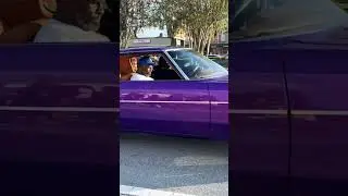 Candy Purple 72 Donk sliding 🔥 #chevy #chevrolet #caprice #impala #donk #candypaint #car #cars