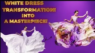 ❤&zwj;🔥Transform a Plain White Dress into a Stunning Fashion Piece in Photoshop😍| Fast & Easy Tutorial
