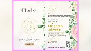 LIVE BROADCAST OF ELIZABETH & ADEWALE WEDDING