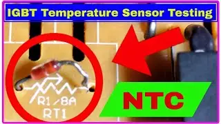 How to Check INDUCTION IGBT Temperature Sensor with Multimeter 👍 || NTC TESTING ✔️ || RT1 CHECK  ✅️ 
