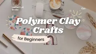 DIY Polymer Clay Coasters | 3 Easy Techniques (No Tools Needed!)