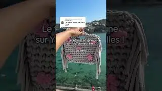 Tuto crochet sac &agrave; franges (Maje) #crochetd&eacute;butant #crochet #tutocrochet #crochetfacile #crohet