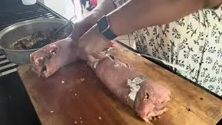 Lomo relleno celebrando el fin de año, Feliz año nuevo, bienvenido 2026