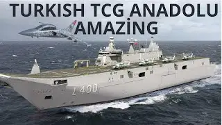 The Turkish L-400 aircraft carrier is the world's first unmanned aircraft carrier.TCG ANADOLU