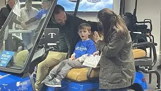 Make-A-Wish grants golf cart to 5-year-old Aiken boy