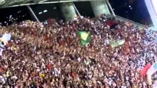 torcida rubro negra agita a arquibancadas do engenh&atilde;o