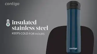 Garrafa T&eacute;rmica para Hidrata&ccedil;&atilde;o inox Contigo - Autospout AshlandChill  2.0 -  24oz - 709ml