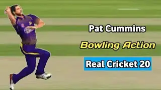 Pat Cummins Bowling Action In Real Cricket 20 | Buzzard X