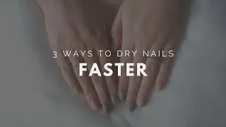 How To Dry Nails Quickly ll Hacks