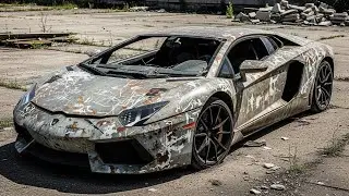 ASMR Lamborghini Aventador Restoration | From Burnt & Rusted to Shiny & New!