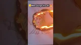 🙏 Durga Puja Fire Art Magic ✨🔥#shorts